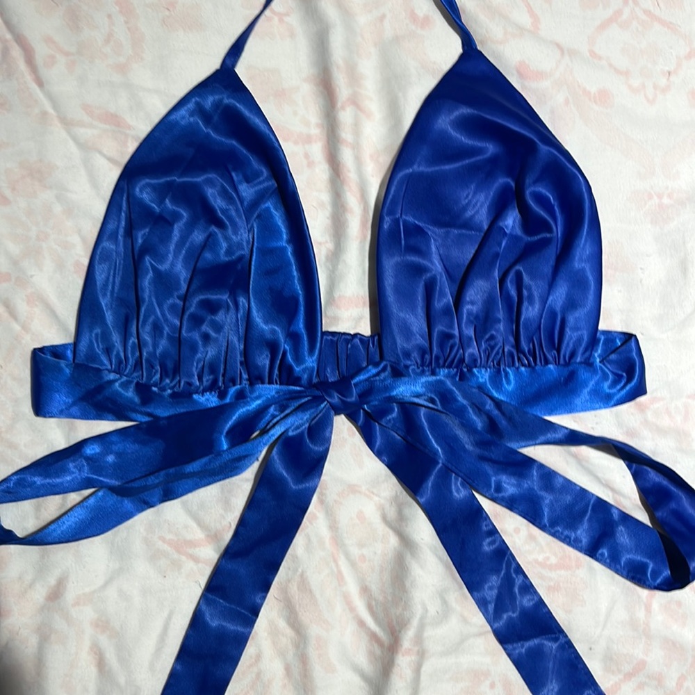 royal blue bra top